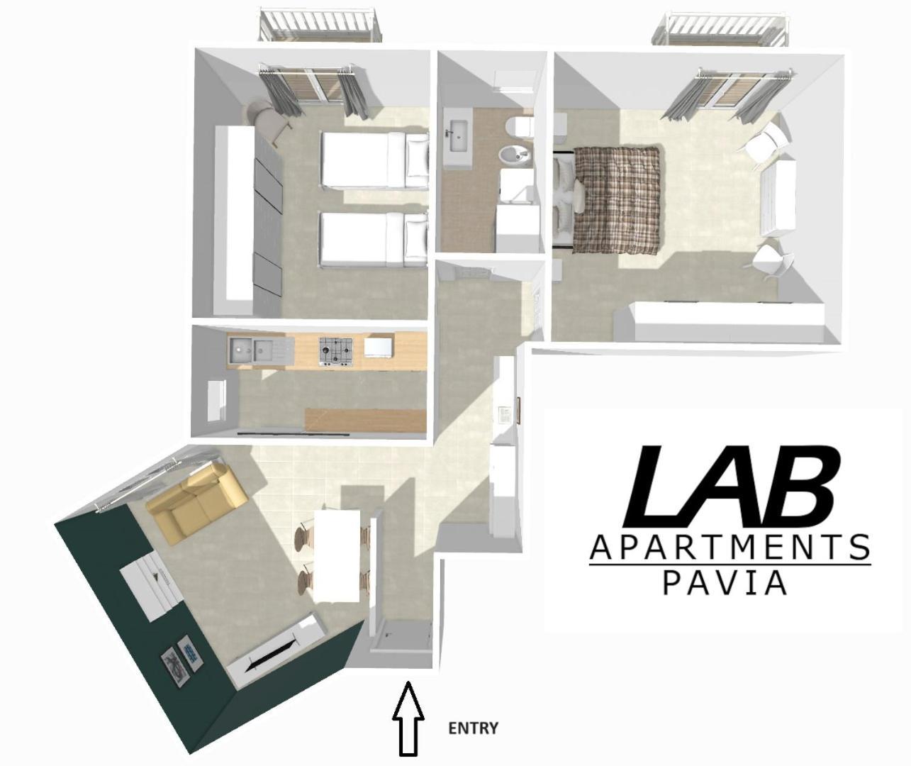 Lab42 City & San Matteo Apartment - 2 Bedrooms Pavia Exteriér fotografie